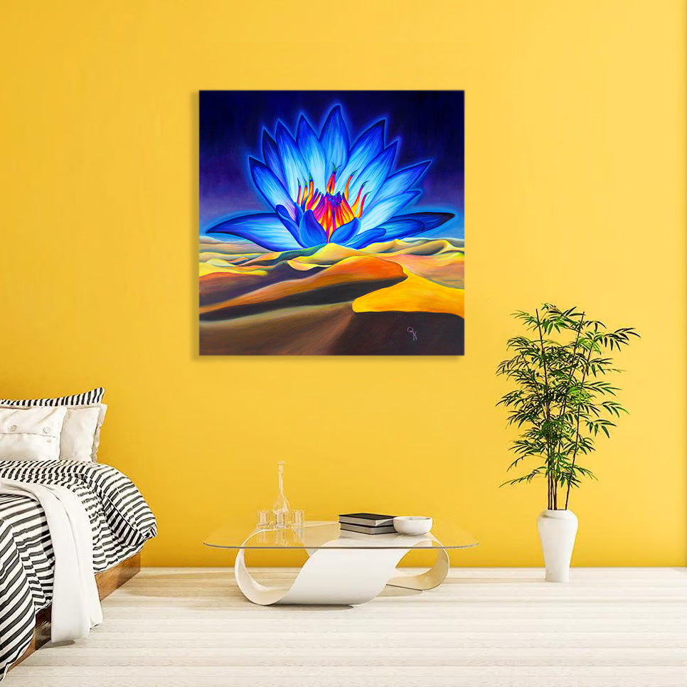 "Blue Desert Lotus" Print