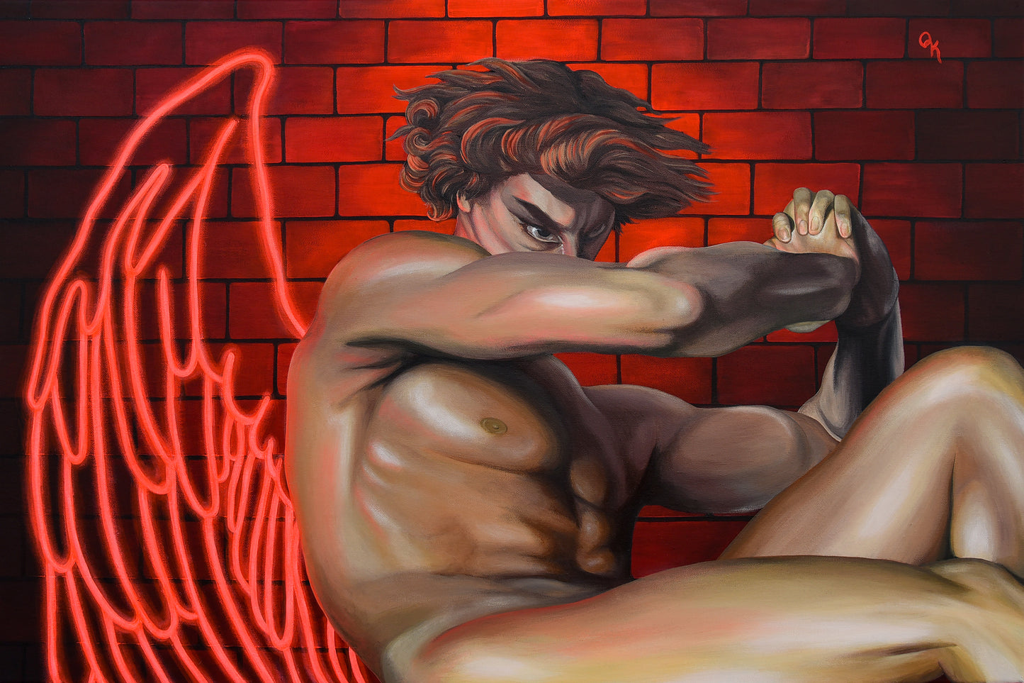 "Crimson Angel Has Fallen" Original